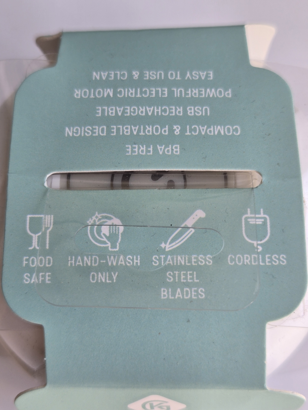 Gourmet Kitchen Electric Mini Food Processor - Cordless & Rechargeable! - Picture 4 of 5